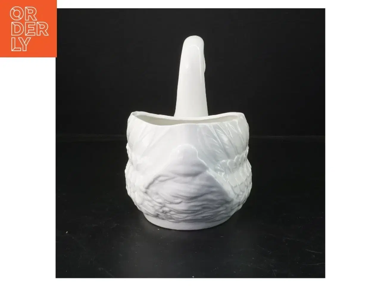Billede 2 - Hvid svanekrukke (str. 24 cm)
