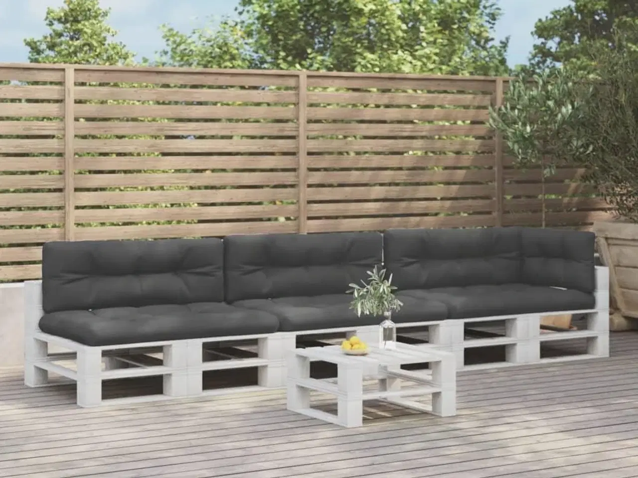 Billede 1 - Pallehynder 7 stk. stof sort