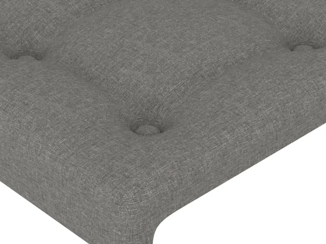 Billede 4 - Sengegavl 90x5x78/88 cm stof mørkegrå