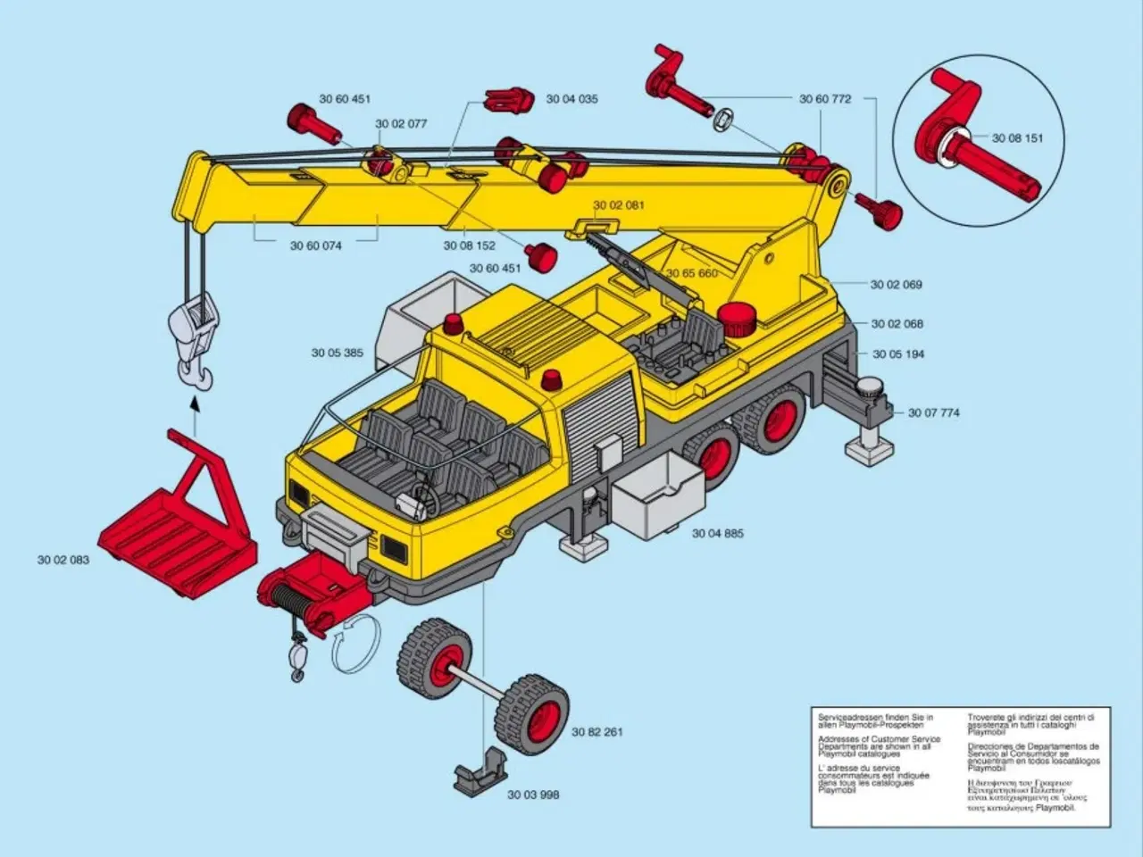 Billede 8 - Playmobil Transport-Union kranbil figurer og tilbe