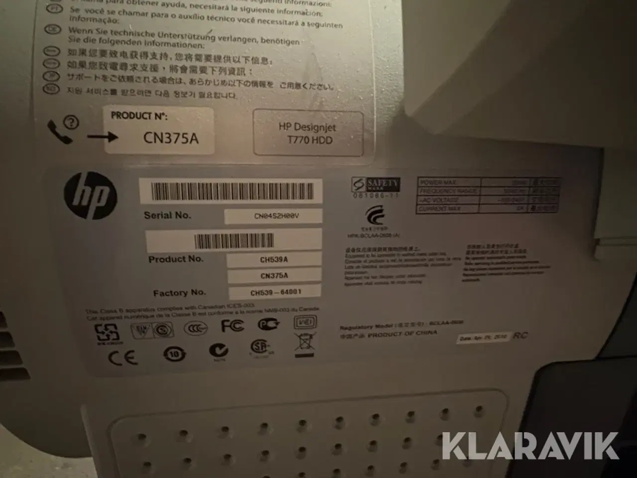 Billede 8 - Printer HP Designjet T770