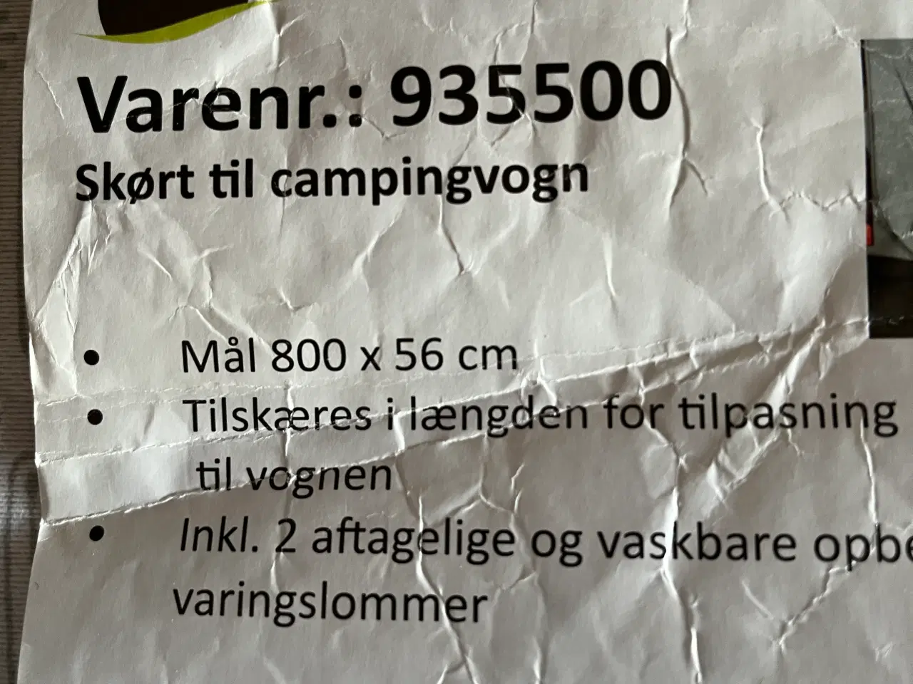 Billede 3 - WeCamp understykke med lommer