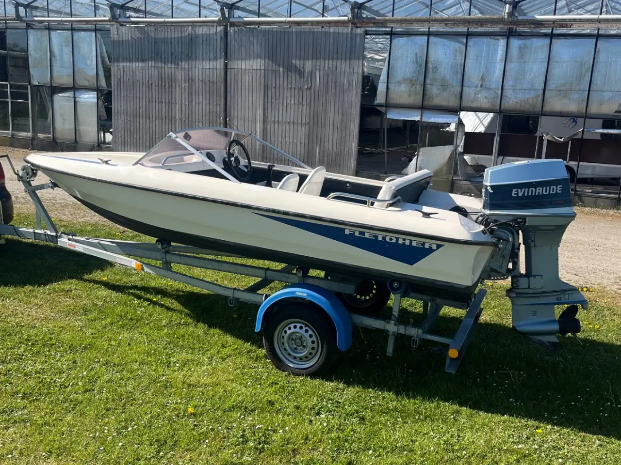 Billede 2 - Fletcher speedbåd med bådmotor og bådtrailer