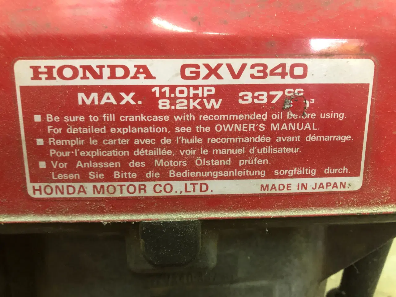 Billede 2 - Honda GXV340 11HK