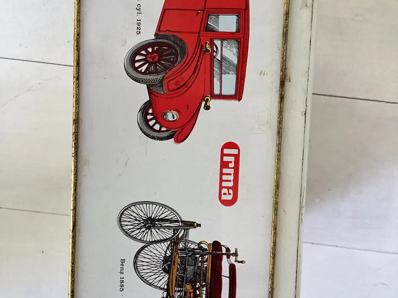 Billede 7 - Ældre Irma dåse med veteranbiler