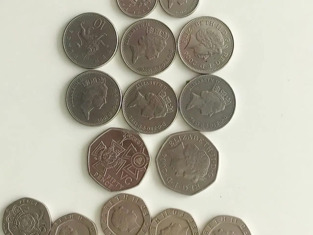 Billede 1 - Storbritannien (1976 - 2006), 1 Pound, 1 -50 Pence