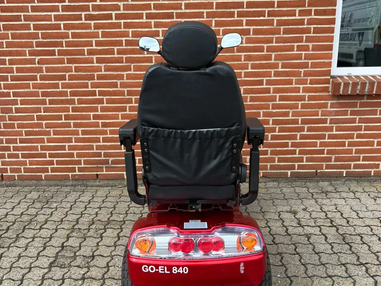 Billede 3 - BRUGT Elscooter Rød GO-EL840 15 km/t 