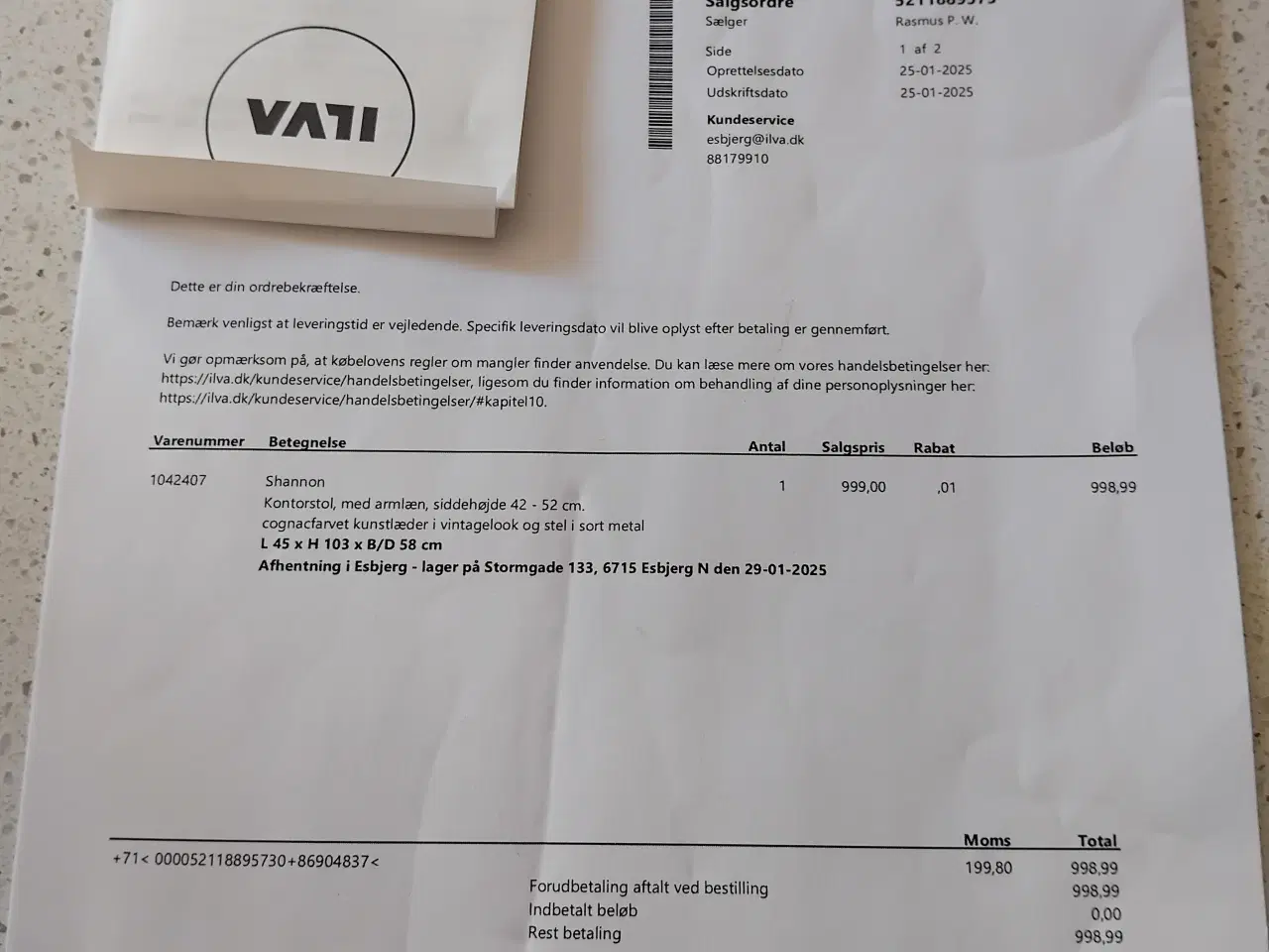 Billede 5 - Ny kontorstol Shannon fra ILVA
