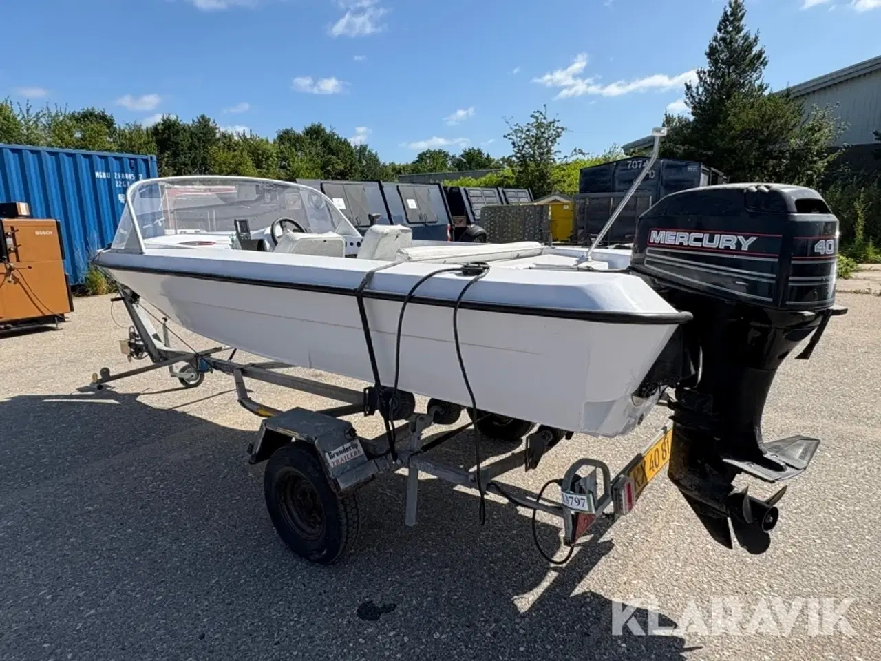 Billede 4 - Båd med trailer Fletcher 14 fod 2 takt motor