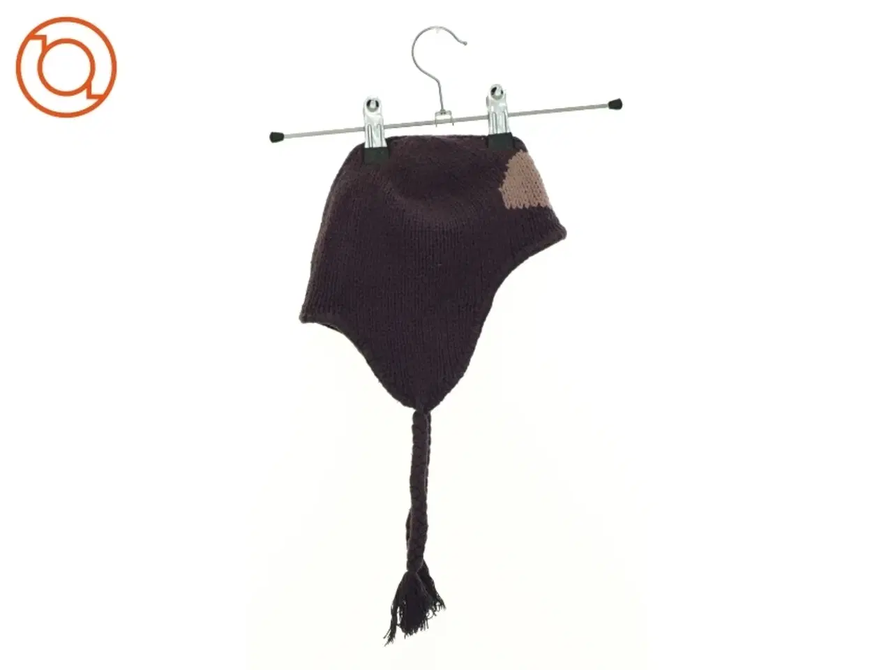 Billede 1 - Hue med strikhuerne og bindebånd fra Name It (str. 146 cm)