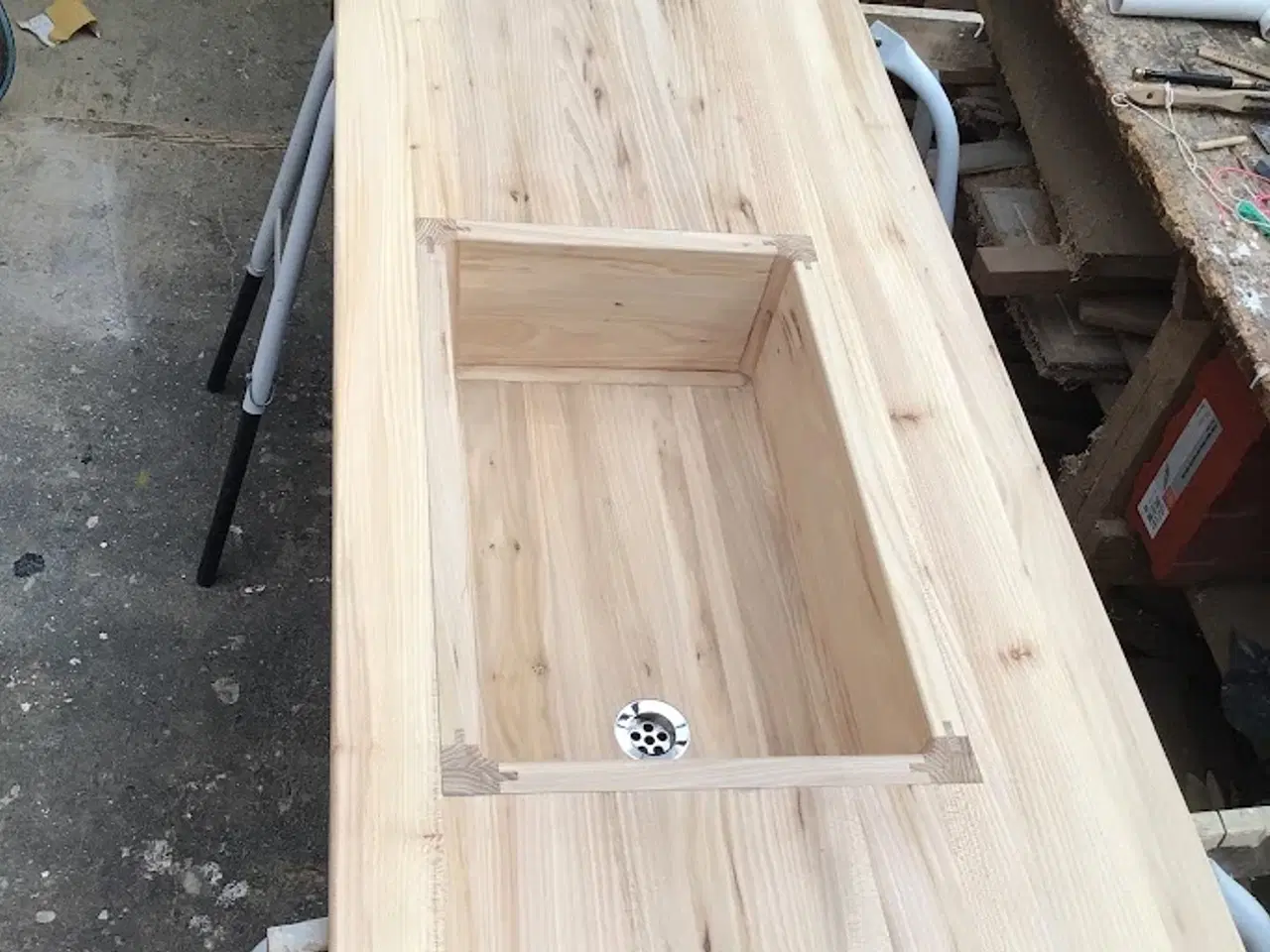 Billede 1 - Bordplade med trævask
