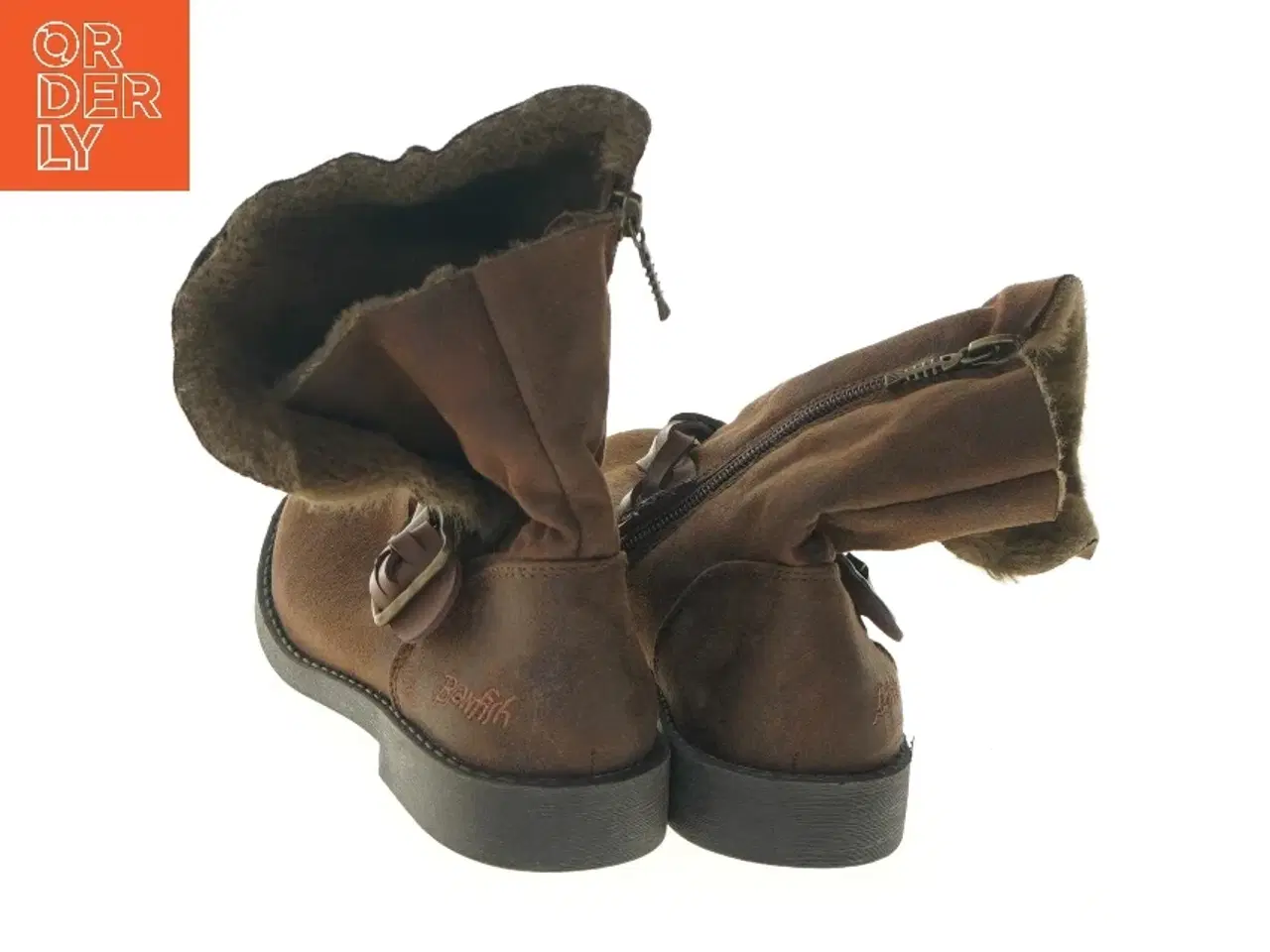 Billede 3 - Brune støvler med flettet rem fra Blowfish (str.34 Længde 24 cm)