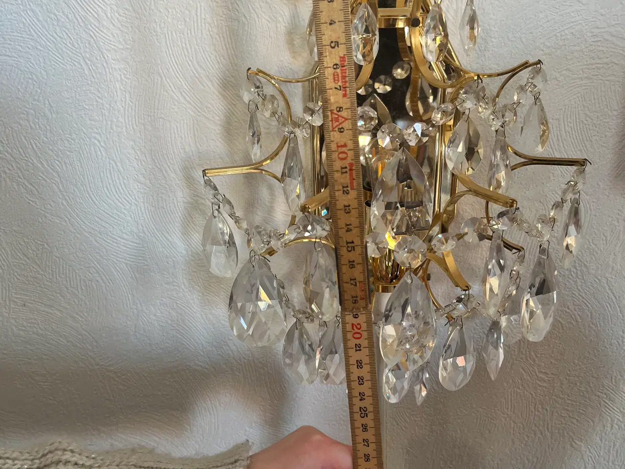 Billede 7 - Lysekrone og 2 stk lampetter