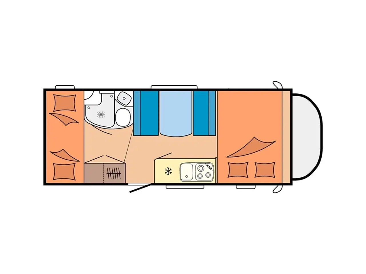 Billede 20 - 2017 - Hobby Siesta A65GM   Den perfekte famille Autocamper fra Hinshøj Caravan