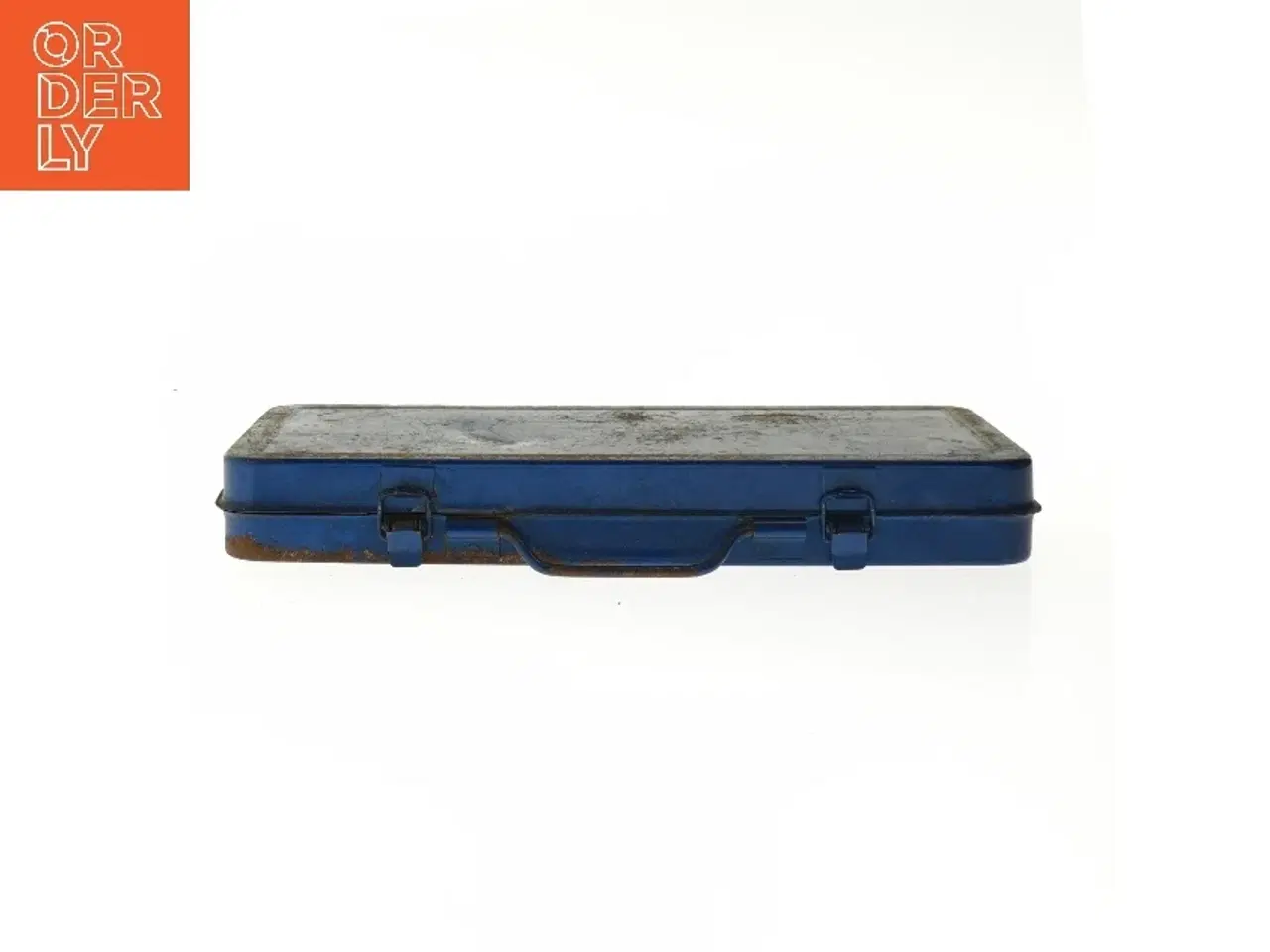 Billede 1 - Værktøjssæt i metalboks (str. 4x13,5x29 cm)