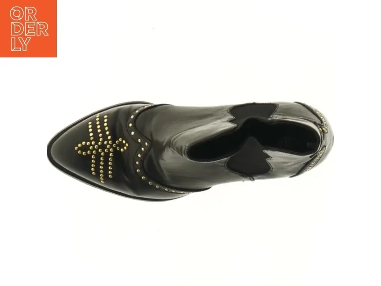 Billede 2 - Sort støvler med nitter (str. 38 )