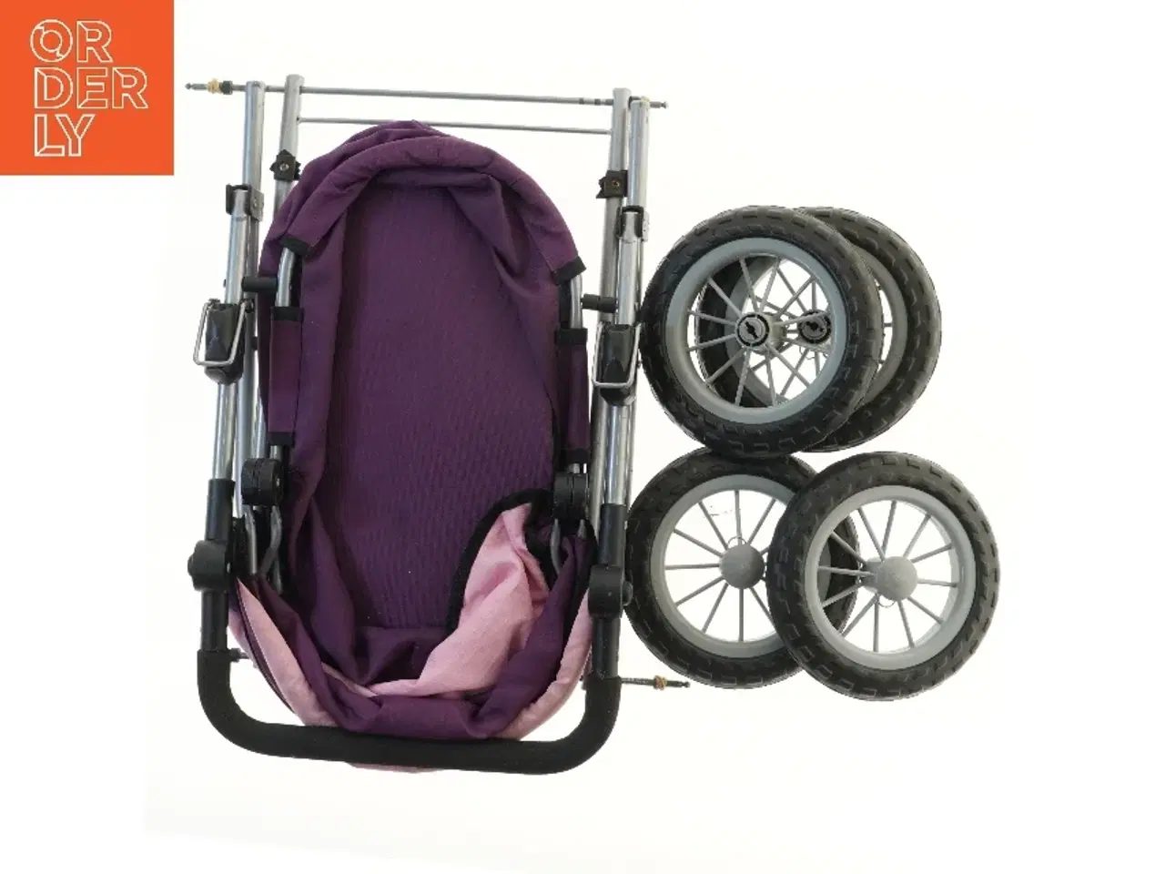 Billede 2 - Dukke klapvogn med aftagelige hjul (str. 55x33 cm)