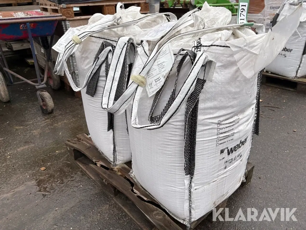 Billede 3 - Bakkemørtel Weber 0-4 mm 2x250 liter