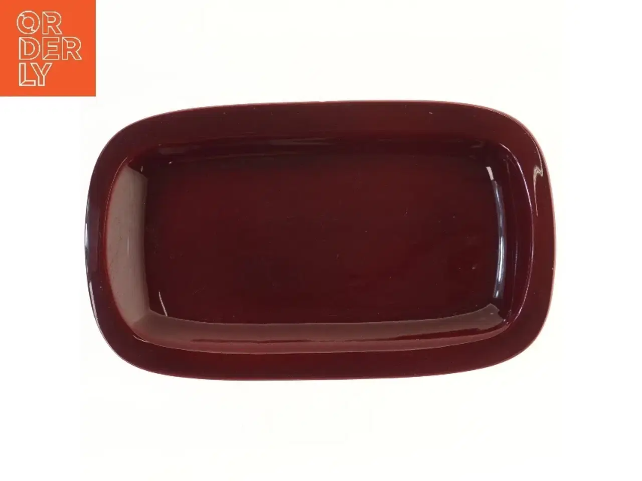 Billede 1 - Rød rektangulær fad (str. 45x27 cm)