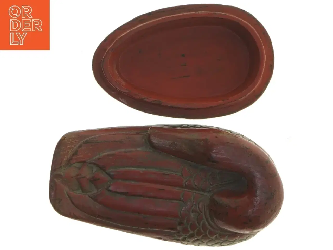 Billede 8 - Dekorativ fugl i træ (str. 19 cm)