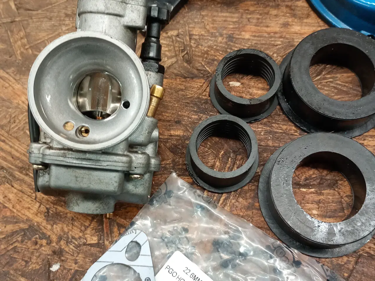 Billede 4 - Næsten ny Polini CP Karburator 21mm  Med større st