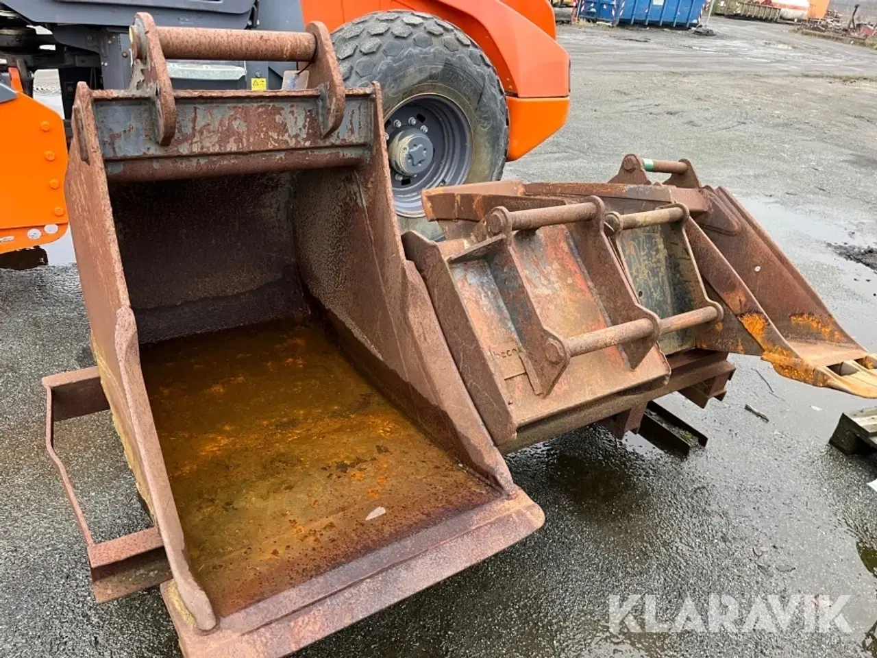 Billede 1 - Skovlpakke S45/Hydrema S60 5 skovle med stativ