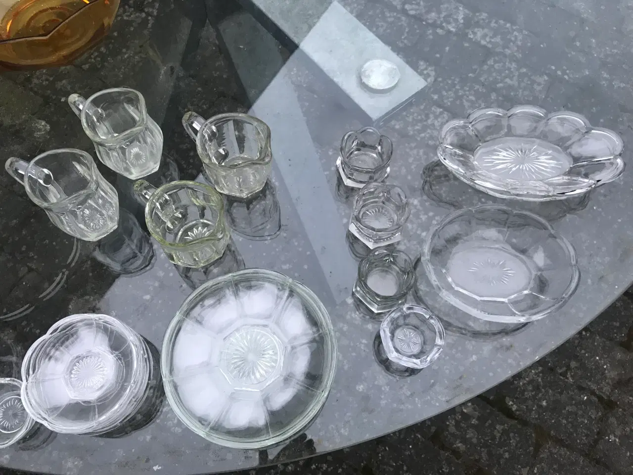 Billede 3 - Gamle glasskåle, asietter, glaskander