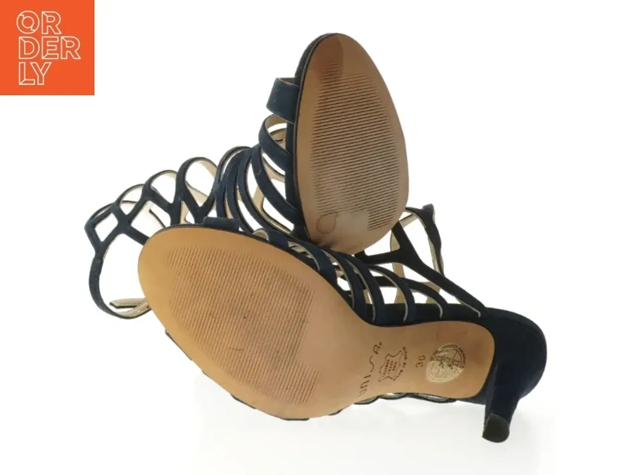 Billede 4 - Blå højhælede sandaler fra Unisa (str. 38 )