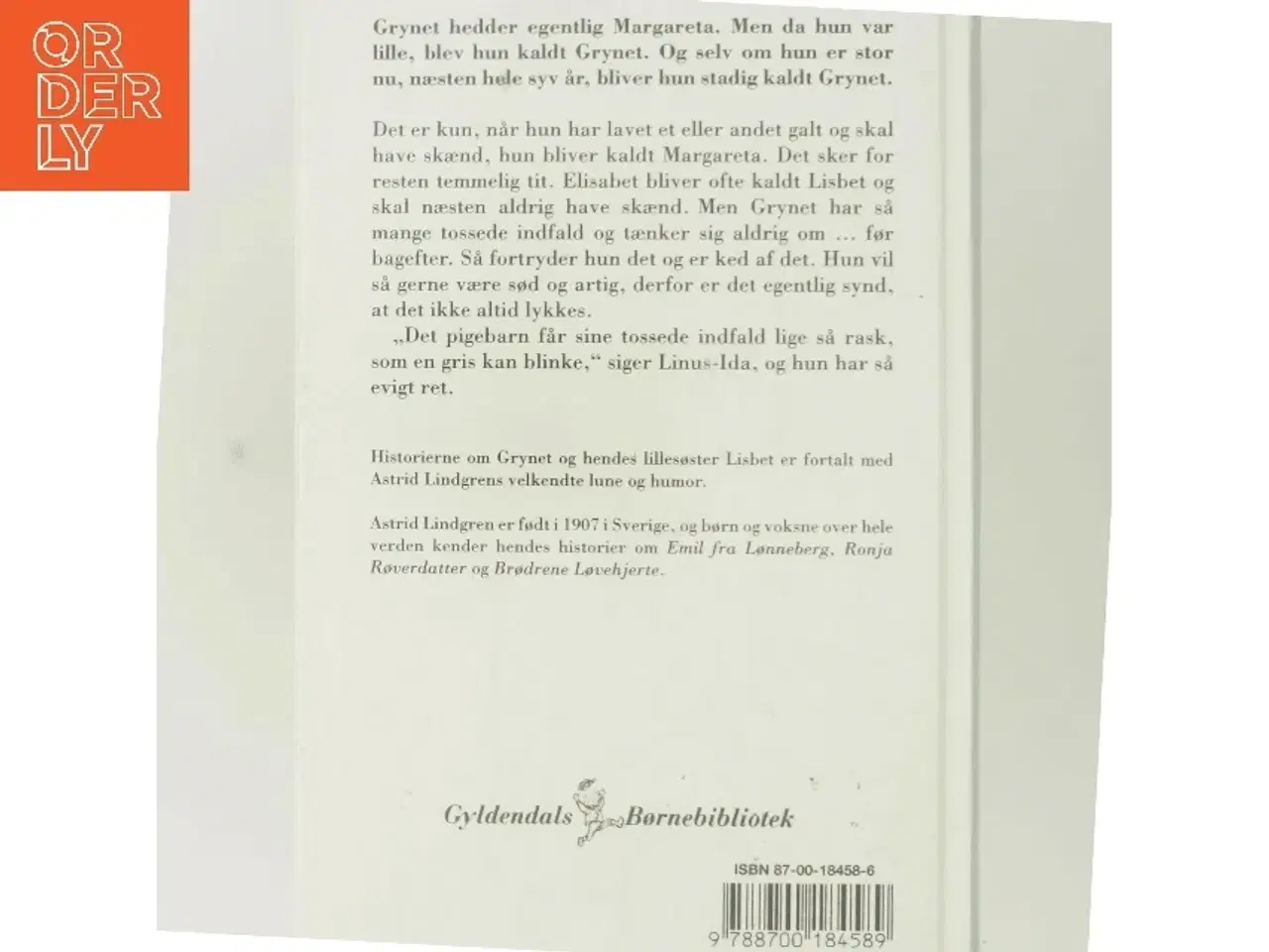 Billede 3 - Grynet af Astrid Lindgren (Bog)