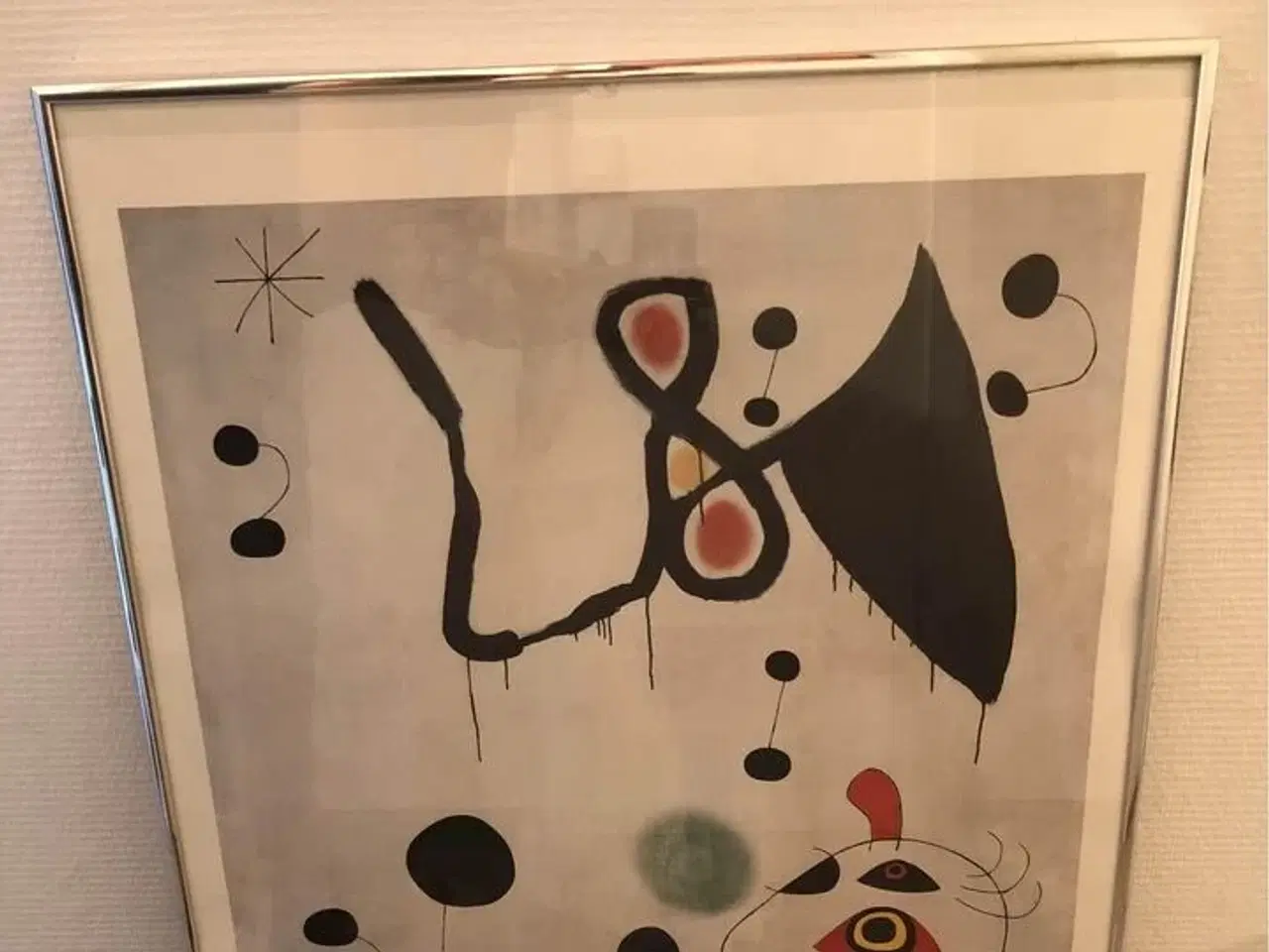 Billede 1 - Kunstplakat i ramme "Joan Miro"