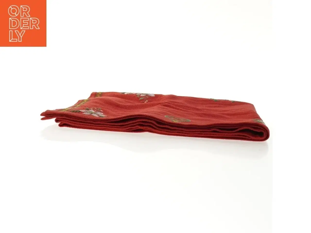 Billede 5 - Broderet dug, juledug (str. 67 x 143 cm)