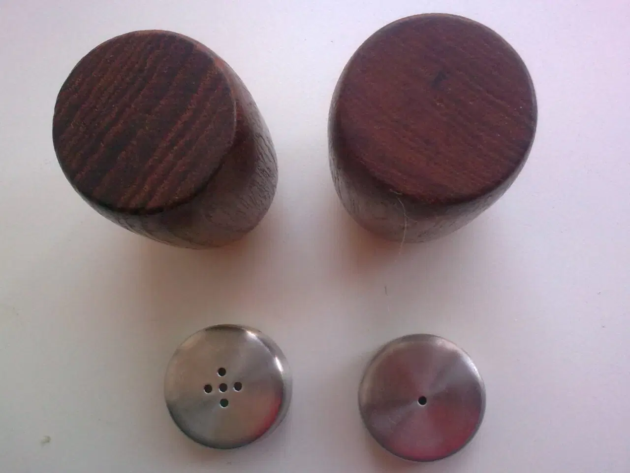 Billede 10 - Teak træ stål RETRO salt peber Dansk VARIANTER