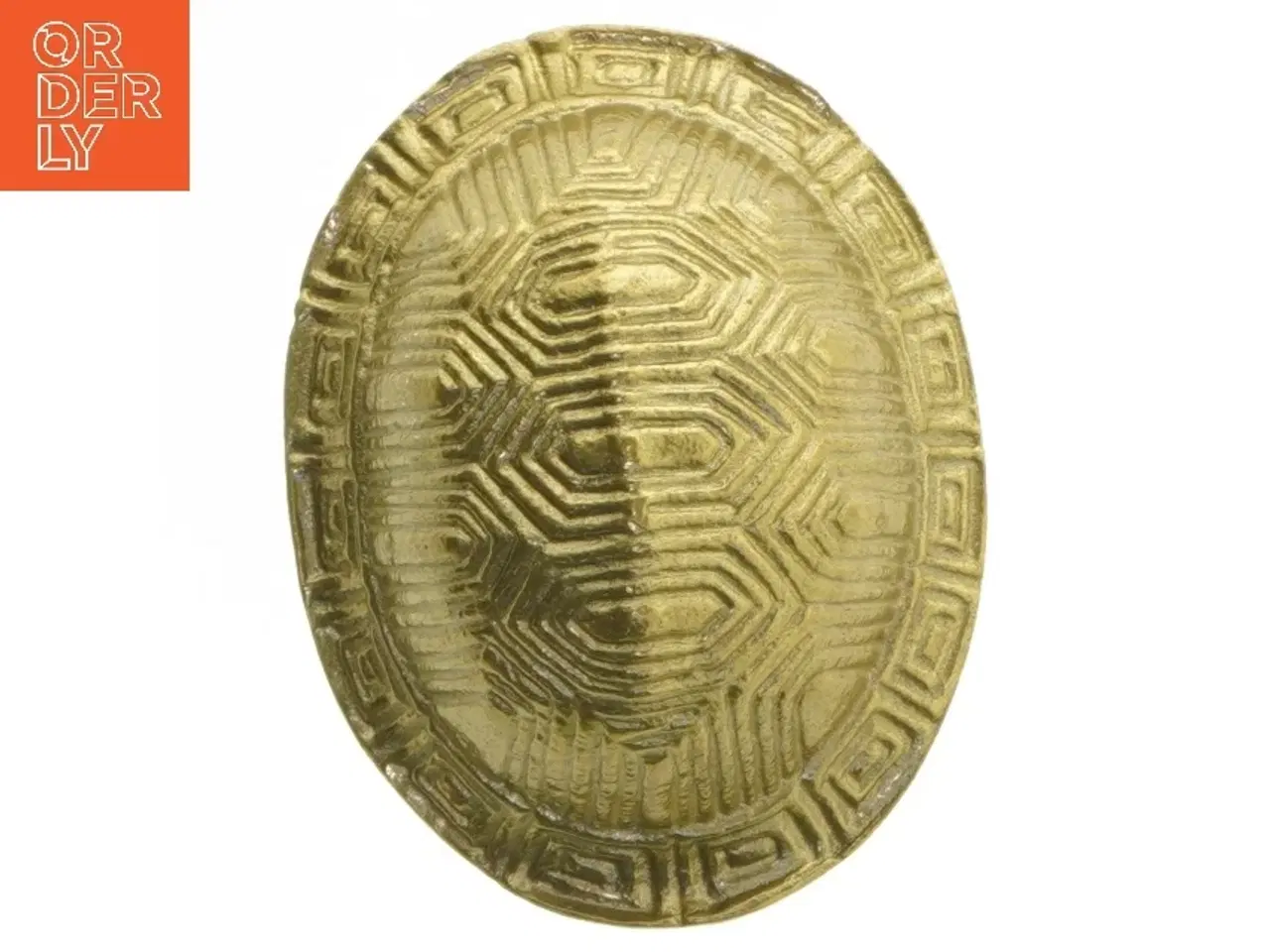 Billede 2 - Guldfarvet mønstret skål (str. 13,5 cm)