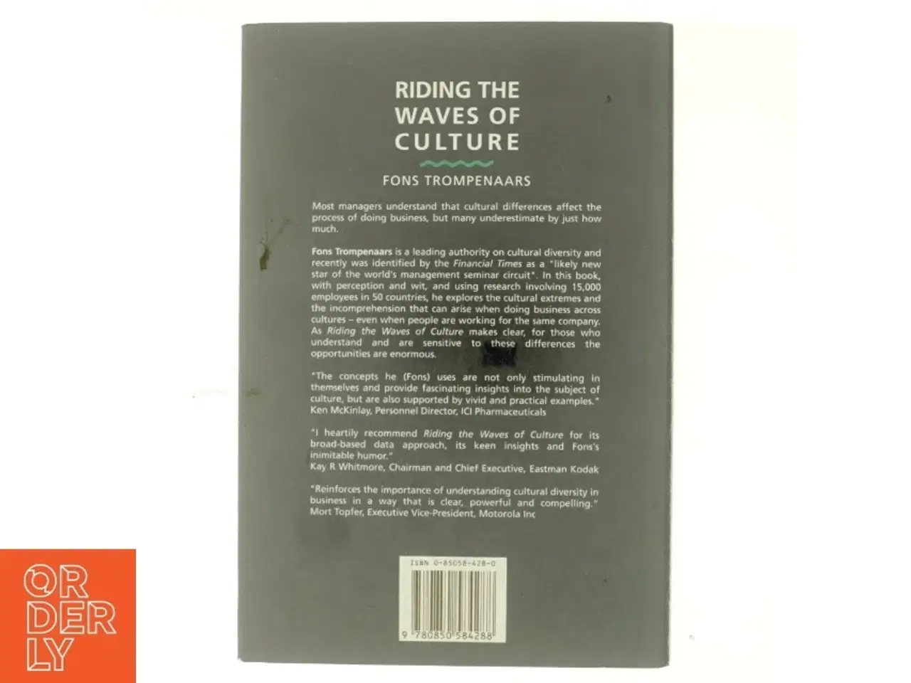 Billede 3 - Riding the waves of culture : understanding cultural diversity in business af Fons Trompenaars (Bog)