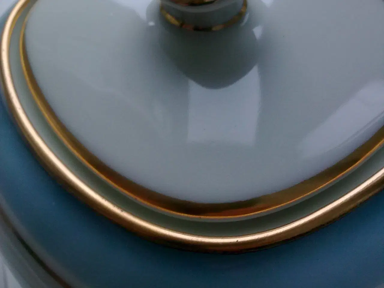 Billede 4 - Fredensborg lyseblå kongelig konfirmation m guld