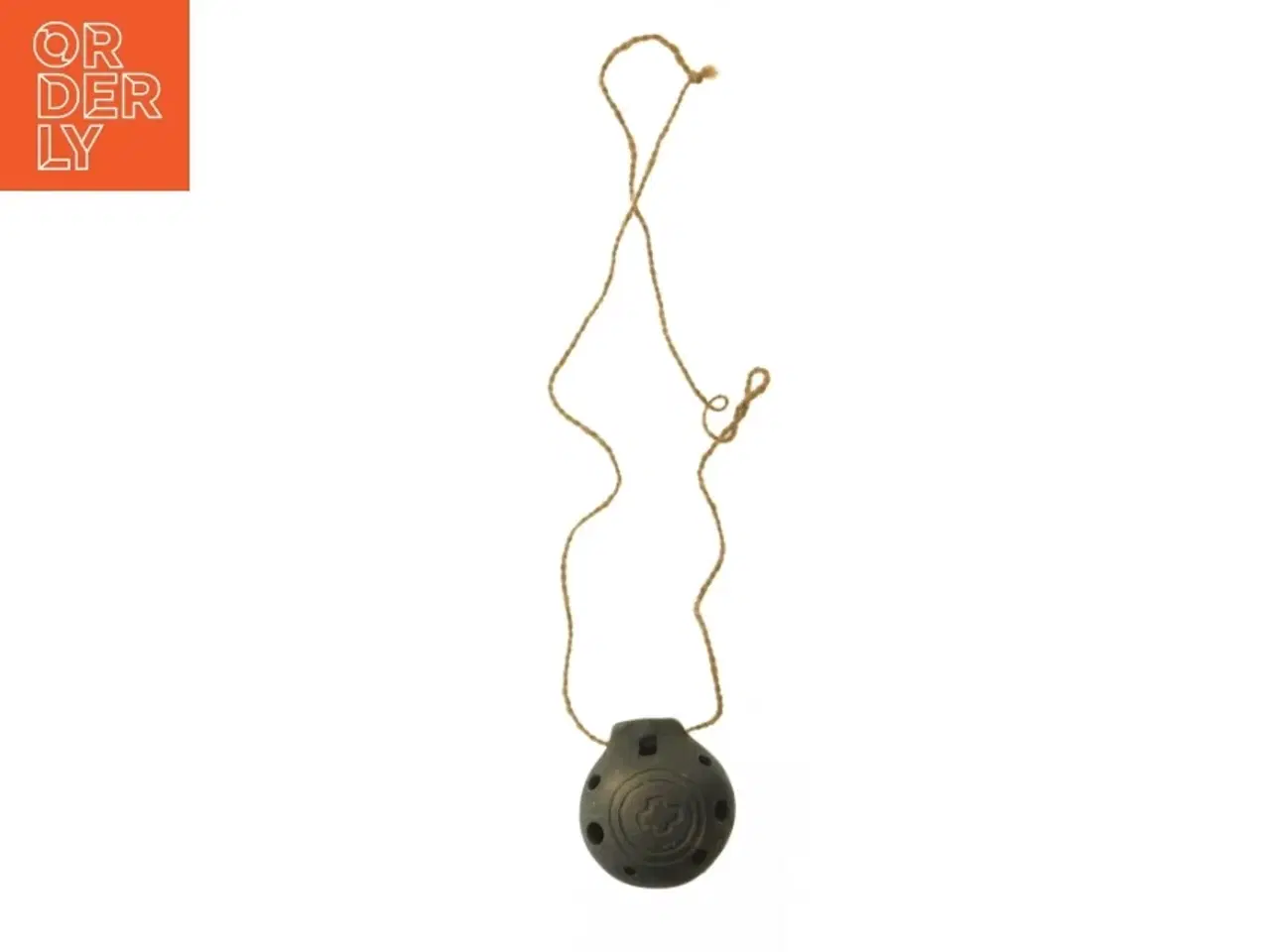 Billede 1 - Sort ler ocarina (str. Ø 6 cm)