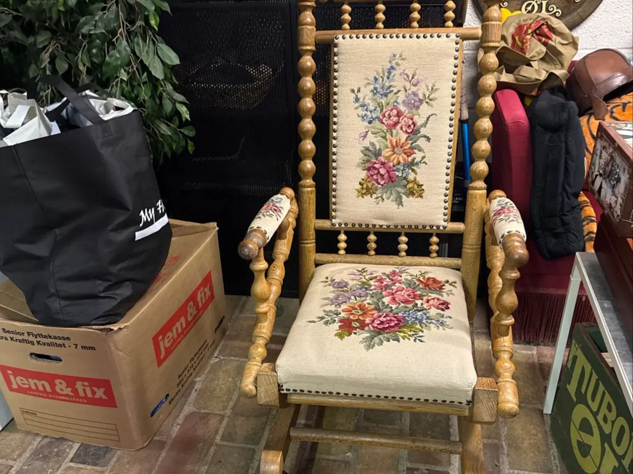 Billede 1 - Retro gyngestol