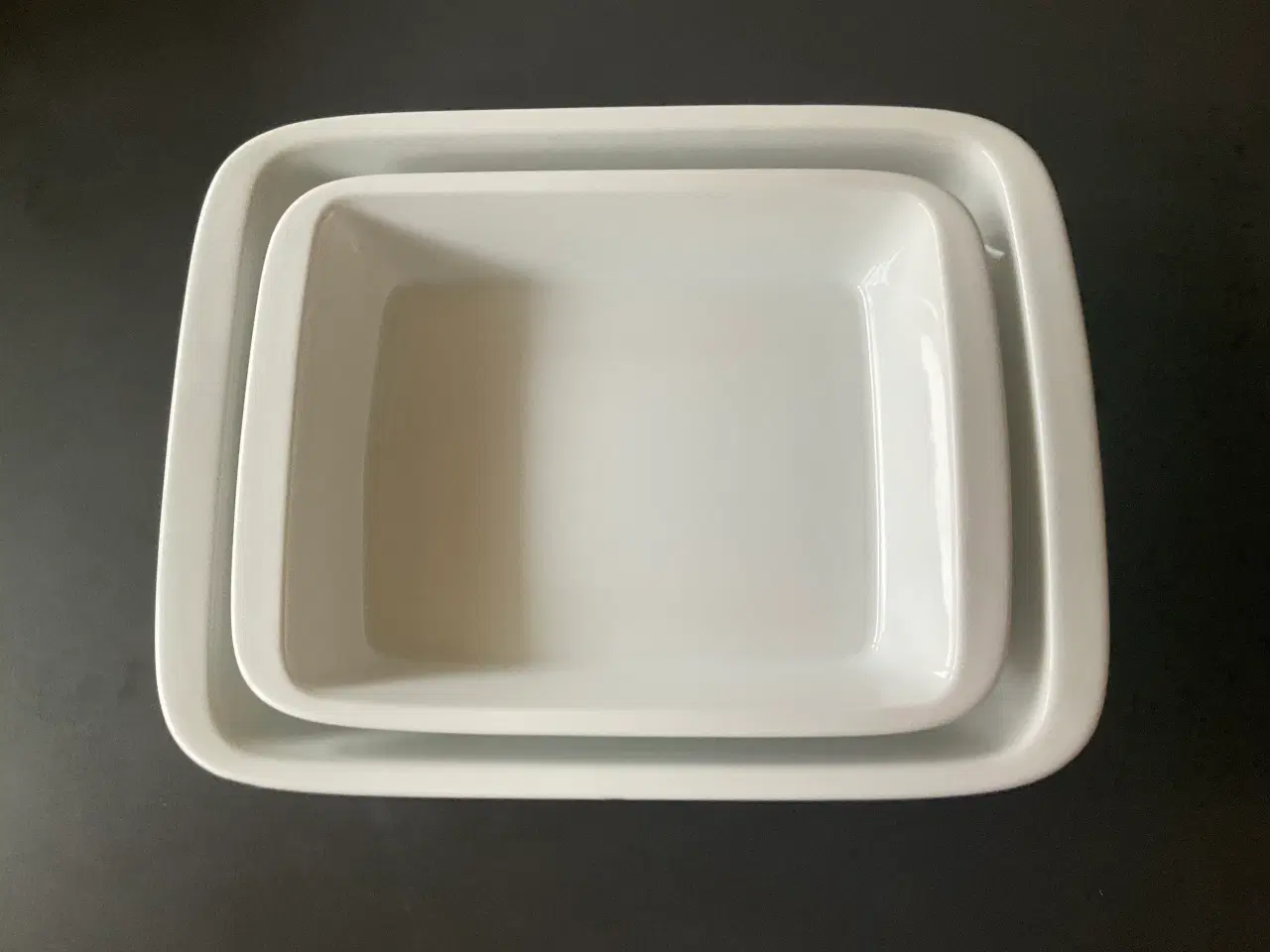 Billede 3 - 2 Hvide rektangulære CASA ovnfade keramik