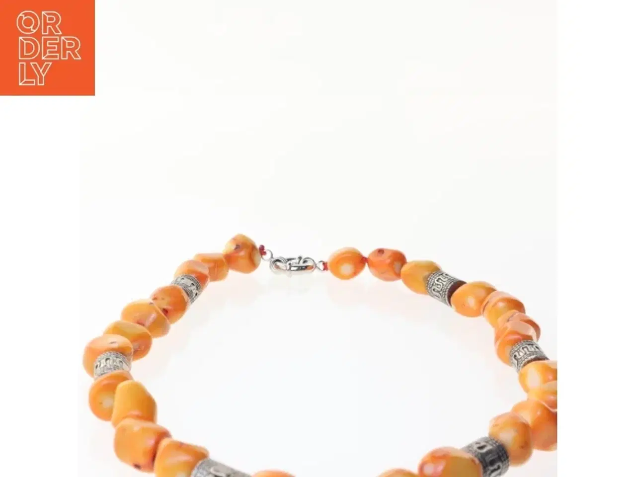 Billede 2 - Halskæde med gule perler (str. 46 cm)