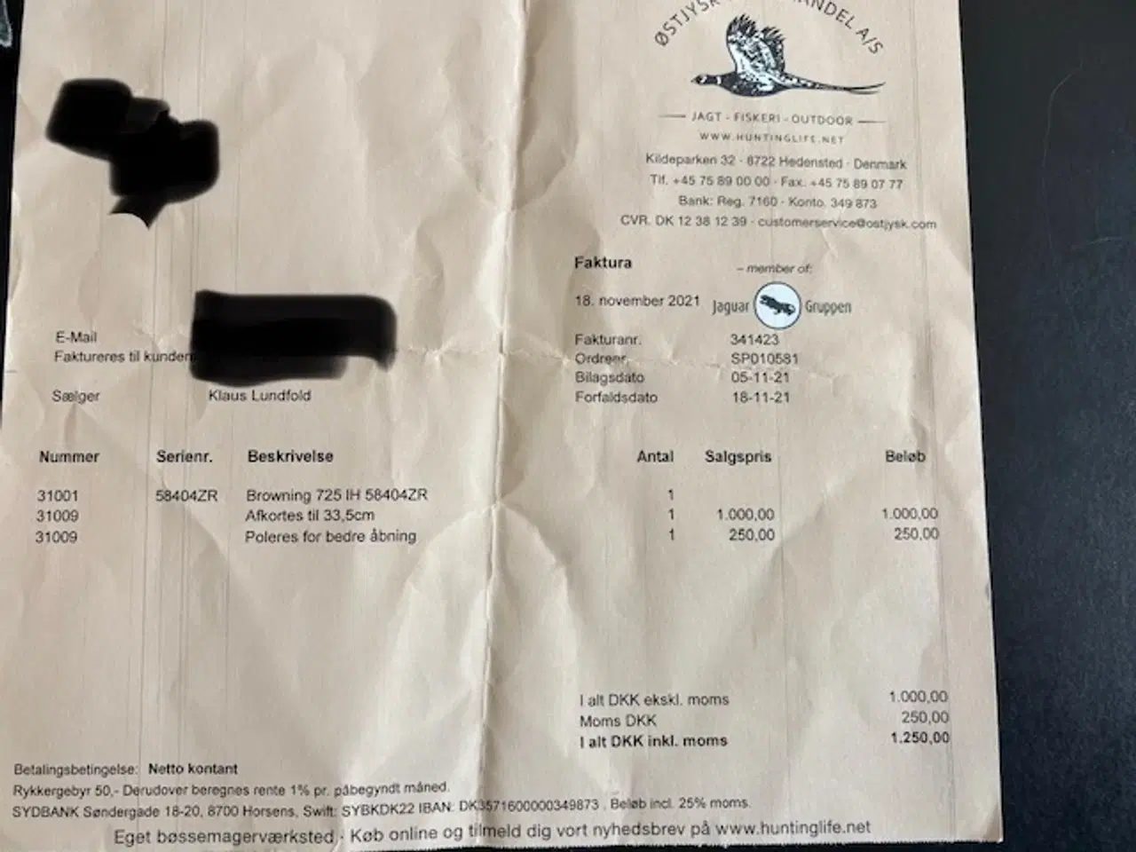 Billede 20 - Browning B725 Hunter Premium LH O/U 12/76 – som ny