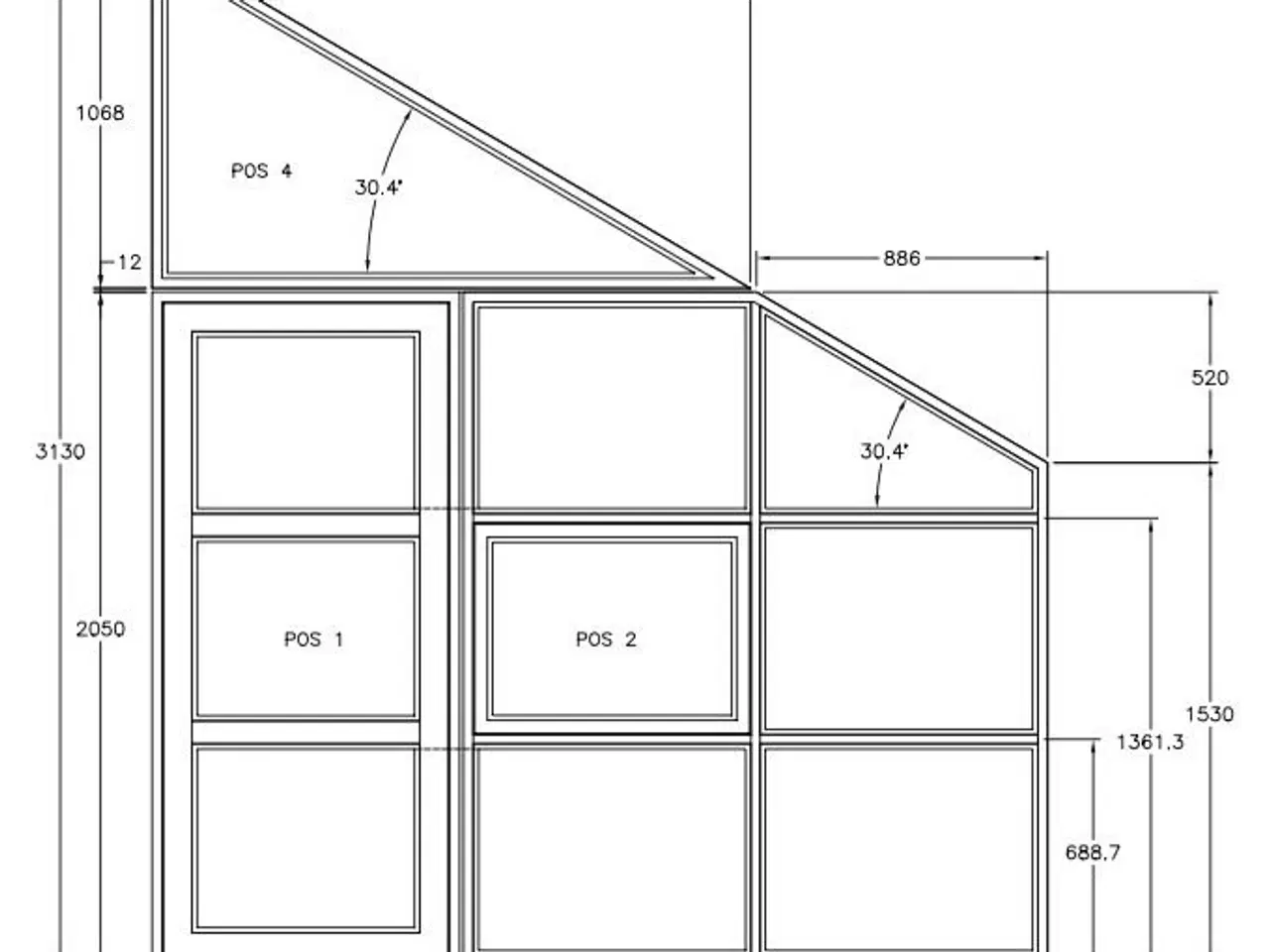 Billede 2 - Vinduer og dør, hel facade fra Kalmar Hus