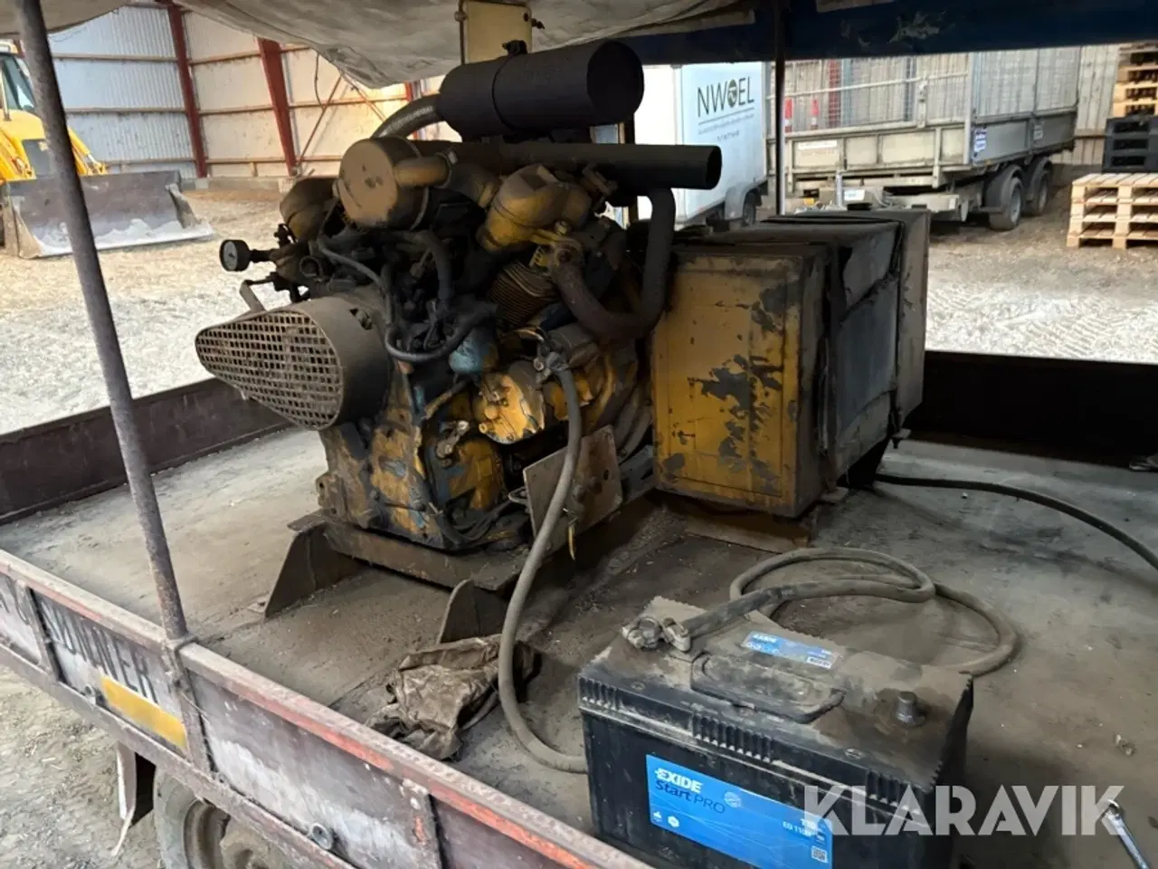 Billede 7 - Generatoranlæg med vogn Farymann Diesel