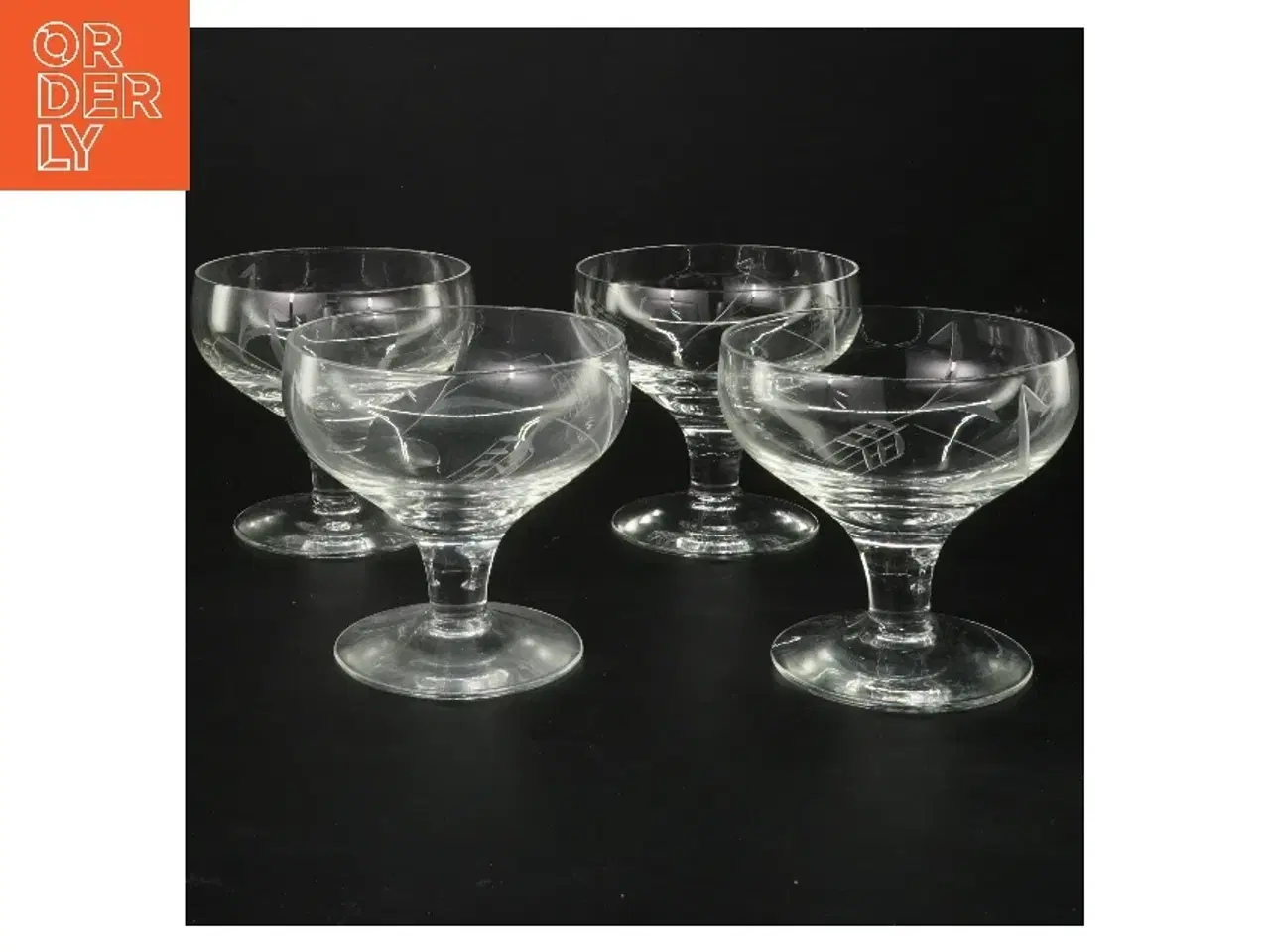 Billede 1 - Bygholm 4 dessertglas (str. 4 stk Ø 9 cm længde9 cm)