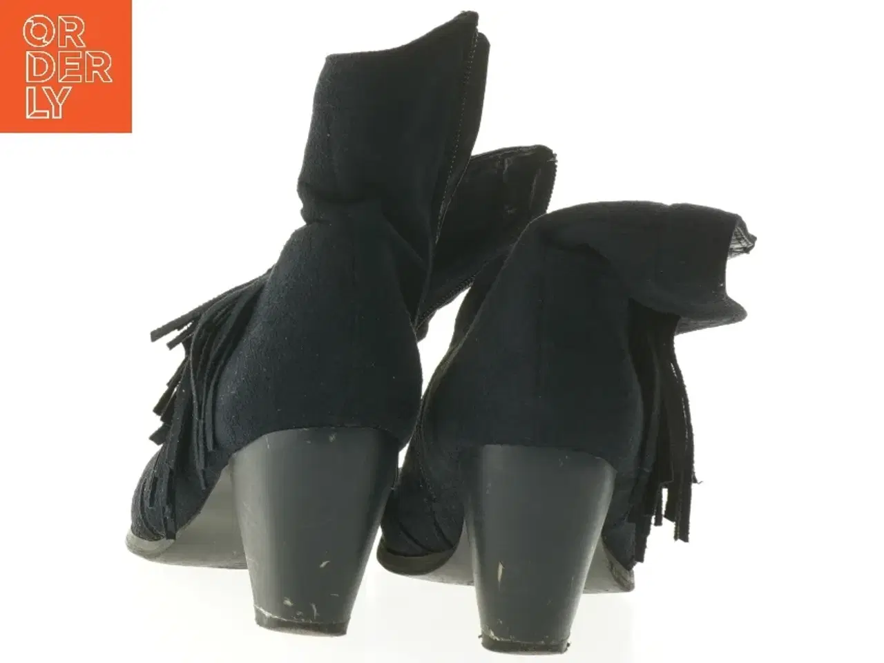 Billede 2 - Blå støvler med frynser fra Plus (str. 36 )