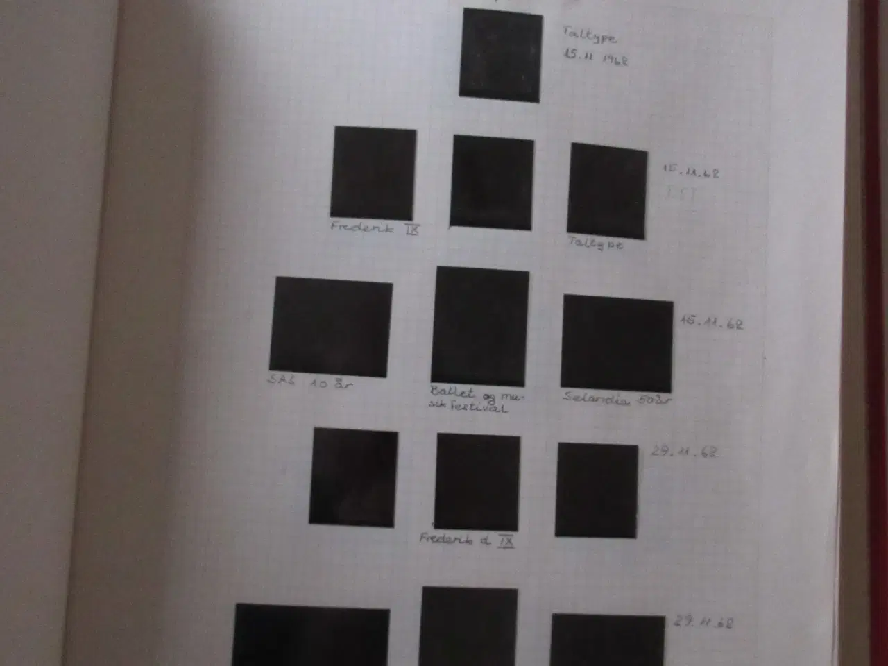 Billede 4 - Rød springbind (brugt til en Danmark samling)