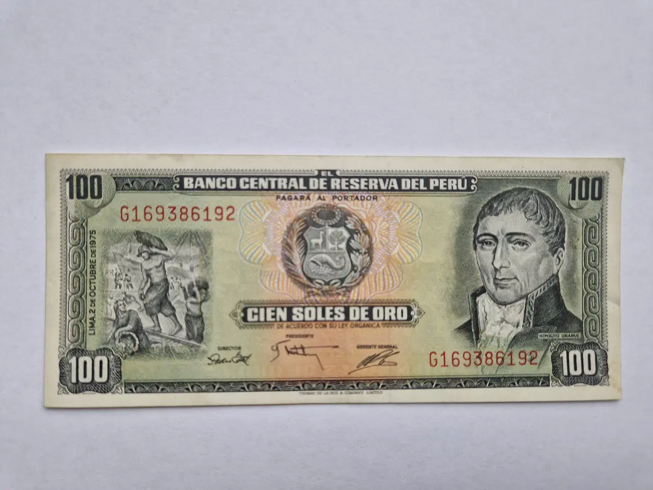 Billede 1 - 100 Soles de oro Peru