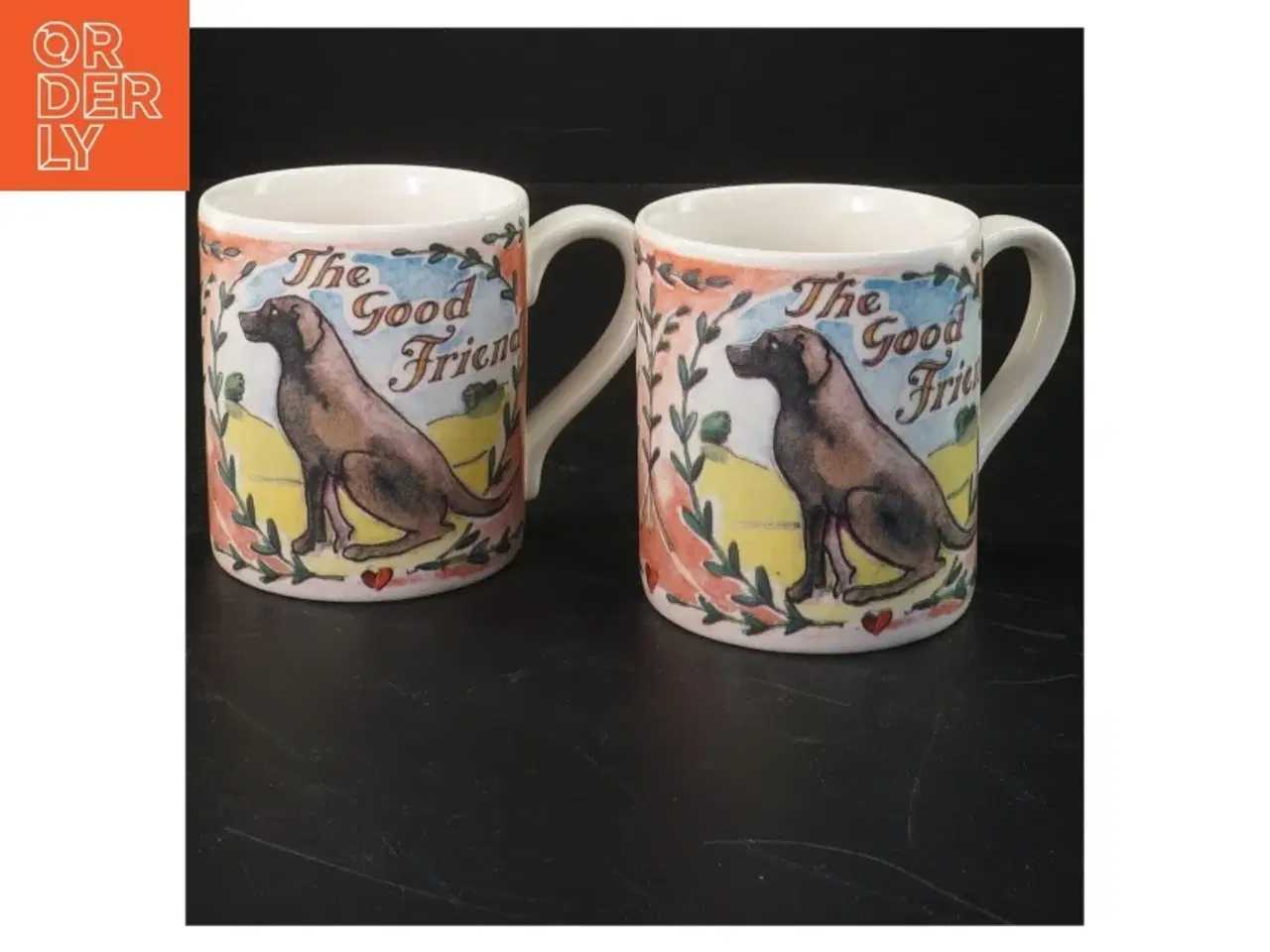 Billede 1 - Keramiske krus med hundemotiv fra Matthew Rice (str. 8,5 cm x 7,5 ø cm)