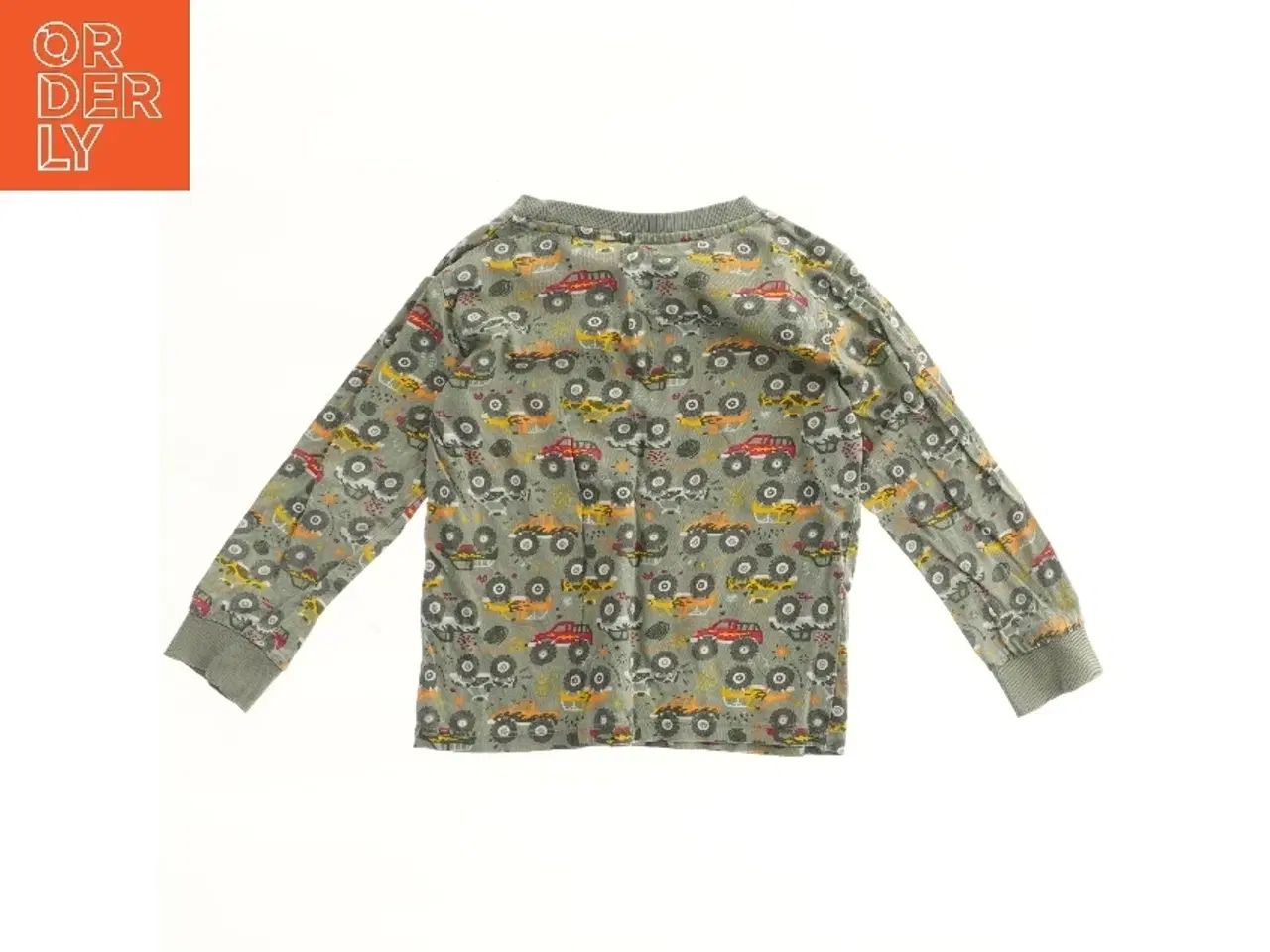 Billede 2 - Langærmet bluse med biler (str. 104)