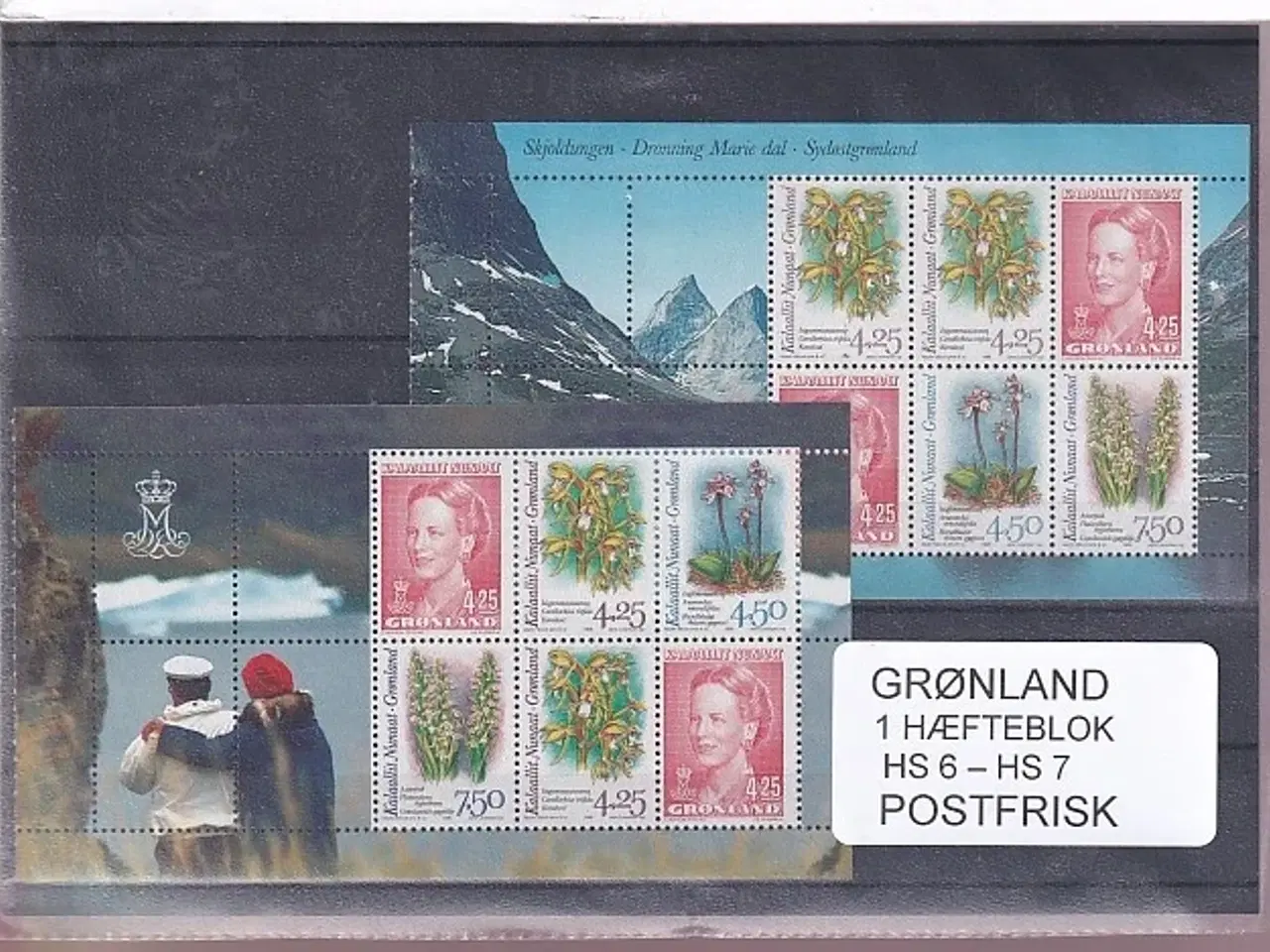 Billede 1 - Grønland - Hæfteblokke  HS 6 - 7 - Postfrisk