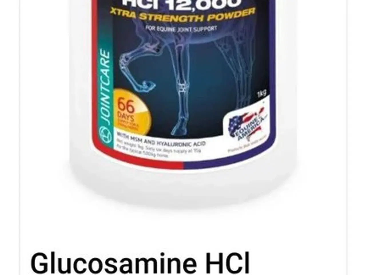 Billede 1 - 3 stk glucosamin pulver til (hest,hund,kat)